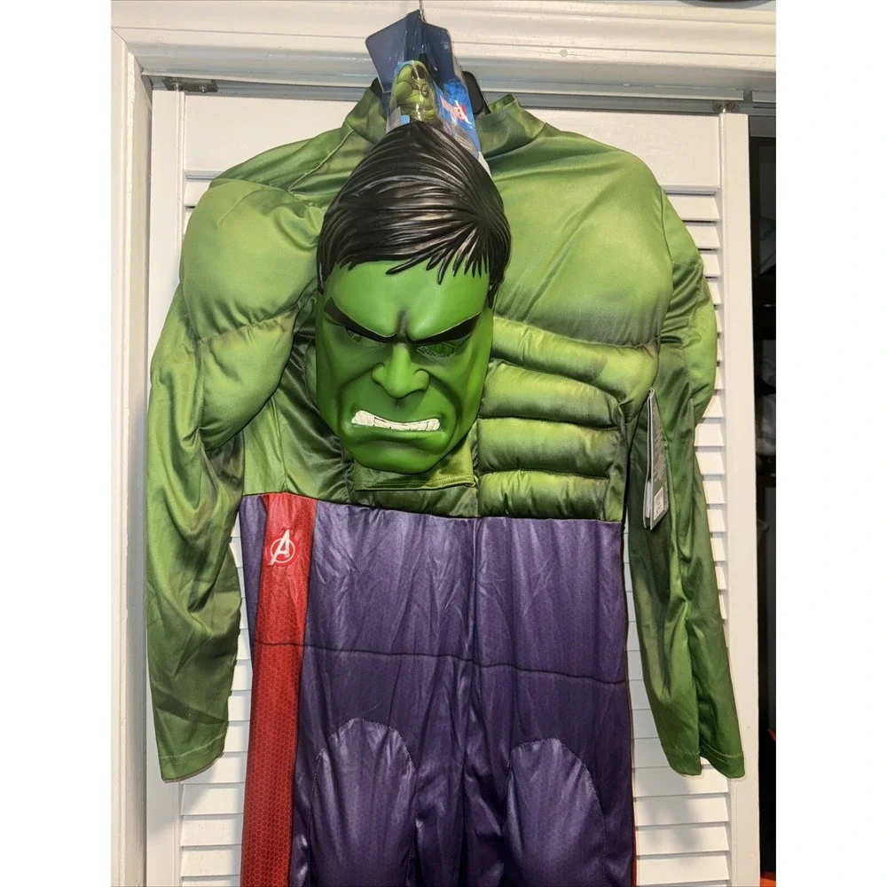 Incredible HULK Halloween Avengers Costume‎ Marvel Disney Store Kid Sz 11/12yrs